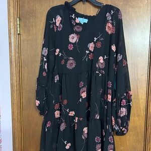 Cece black tunic dress